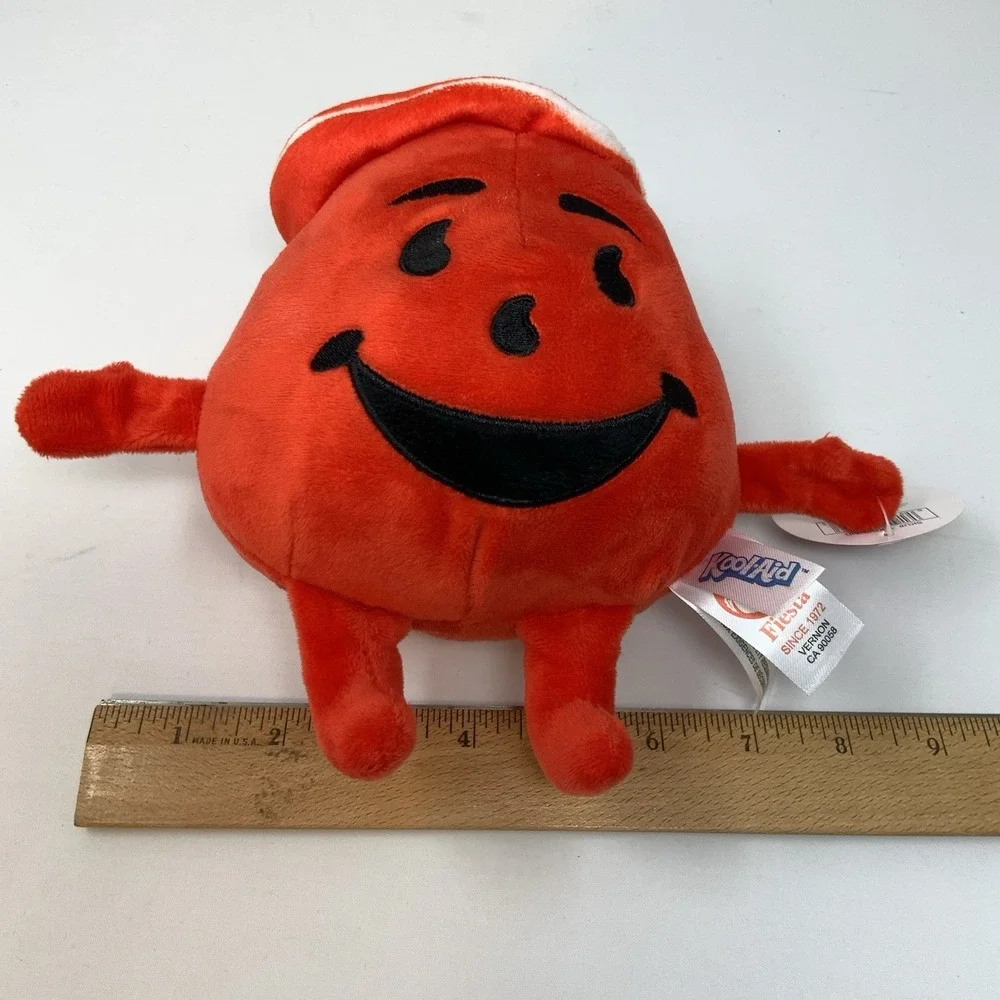 Fiesta‎ Kool-Aid Plush Man Stuffed Toy 2024 Red Drink Pitcher Iconic Childhood